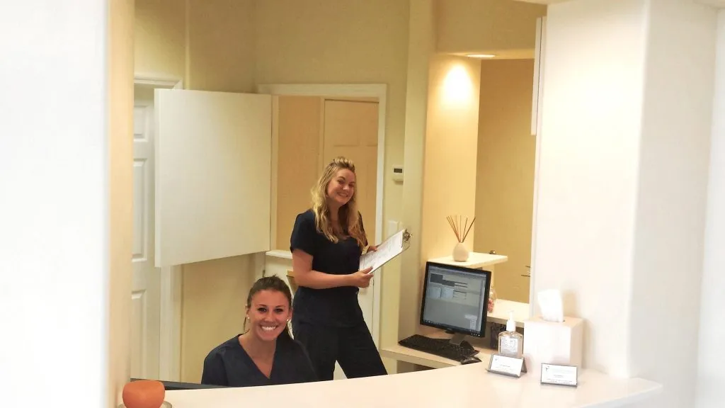 Paige and Ellen, Front desk, Florida Oral & Maxillofacial Surgery Specialists